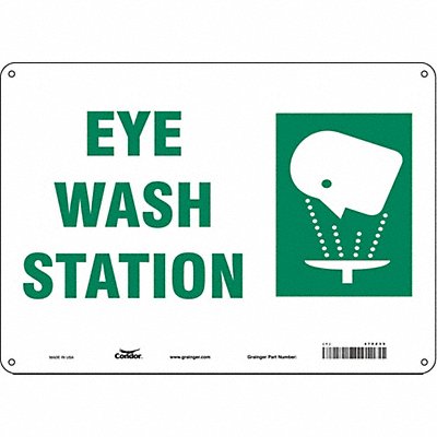 CONDOR 470Z39 Safety Sign 10 in x 14 in Polyethylene