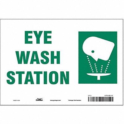 CONDOR 470Z41 Safety Sign 7 in x 10 in Vinyl