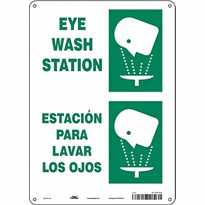 CONDOR 470Z48 Safety Sign 14 in x 10 in Aluminum