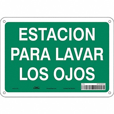 CONDOR 470Z59 Safety Sign 7 in x 10 in Aluminum