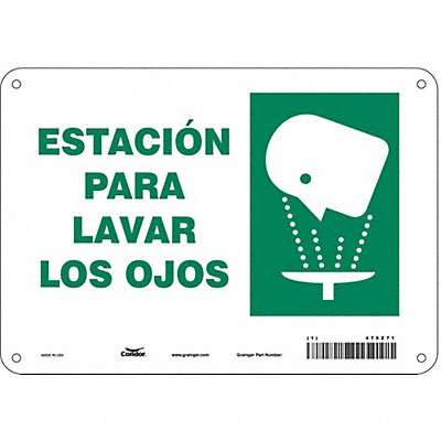 CONDOR 470Z71 Safety Sign 7 in x 10 in Aluminum