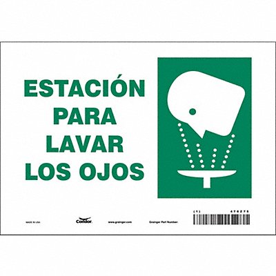 CONDOR 470Z75 Safety Sign 7 in x 10 in Vinyl