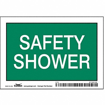 CONDOR 470Z86 Safety Sign 3 1/2 in x 5 in Vinyl