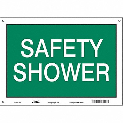 CONDOR 470Z89 Safety Sign 10 in x 14 in Vinyl