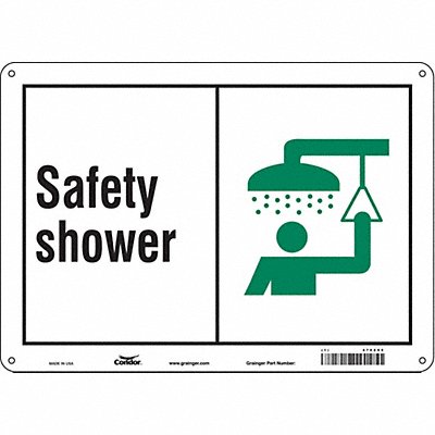 CONDOR 470Z95 Safety Sign 10 in x 14 in Aluminum