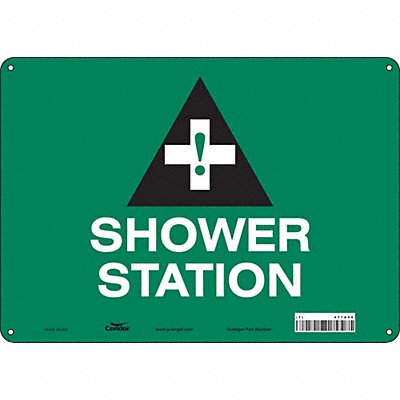 CONDOR 471A50 Safety Sign 10 in x 14 in Polyethylene