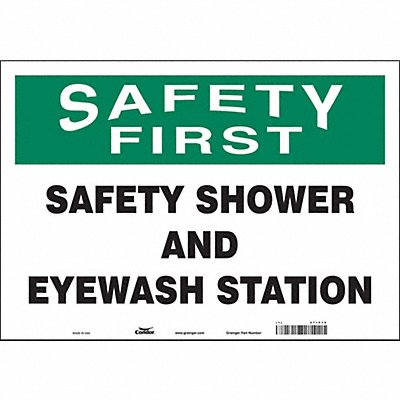 CONDOR 471F19 Safety Sign 14 in x 20 in Vinyl