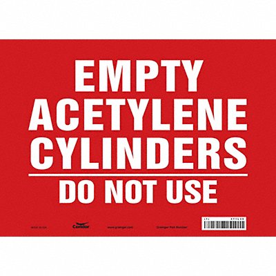 CONDOR 471L35 Safety Sign 10 in x 14 in Vinyl