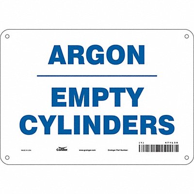CONDOR 471L36 Safety Sign 7 in x 10 in Aluminum