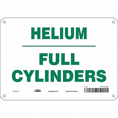 CONDOR 471L68 Safety Sign 7 inx10 in Polyethylene