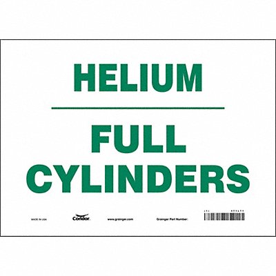 CONDOR 471L71 Safety Sign 10 in x 14 in Vinyl