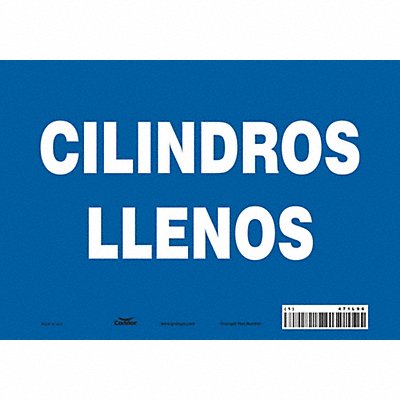CONDOR 471L96 Safety Sign 7 in x 10 in Vinyl