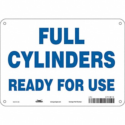 CONDOR 471M13 Safety Sign 7 inx10 in Polyethylene