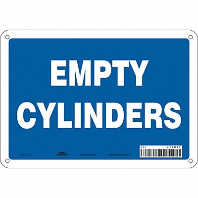 CONDOR 471M17 Safety Sign 7 in x 10 in Aluminum