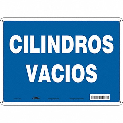 CONDOR 471M25 Safety Sign 10 in x 14 in Aluminum