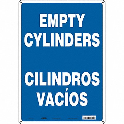 CONDOR 471M37 J8583 Safety Sign 20 in x 14 in Polyethylene