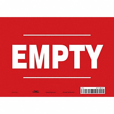 CONDOR 471M51 Safety Sign 7 inx10 in Vinyl