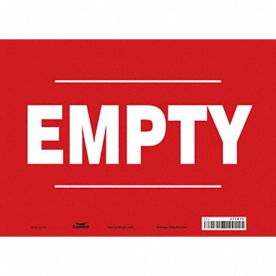 CONDOR 471M52 Safety Sign 10 in x 14 in Vinyl