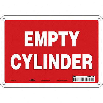 CONDOR 471M55 Safety Sign 7 inx10 in Polyethylene
