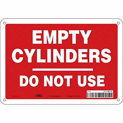 CONDOR 471M69 Safety Sign 7 inx10 in Polyethylene