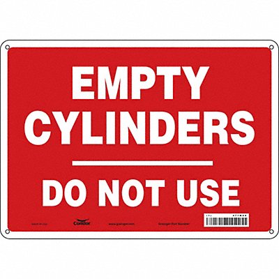 CONDOR 471M70 Safety Sign 10 inx14 in Polyethylene