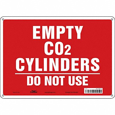 CONDOR 471M74 Safety Sign 10 inx14 in Aluminum