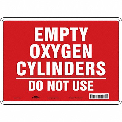 CONDOR 471M88 J8590 Safety Sign 10 inx14 in Polyethylene