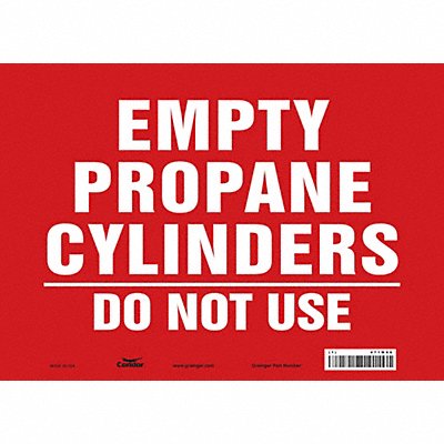 CONDOR 471M96 Safety Sign 10 inx14 in Vinyl