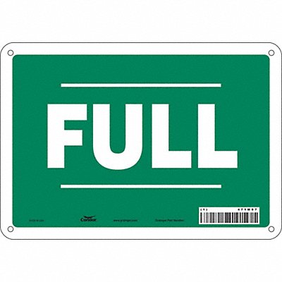 CONDOR 471M97 J8592 Safety Sign 7 in x 10 in Aluminum