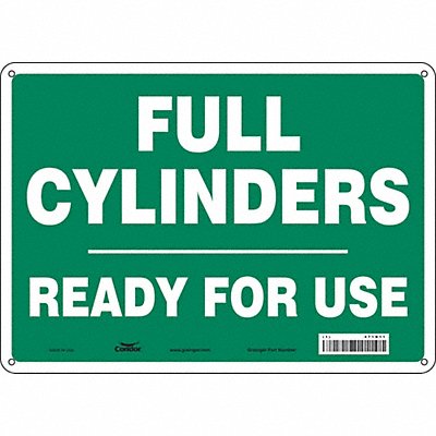 CONDOR 471N11 Safety Sign 10 inx14 in Aluminum