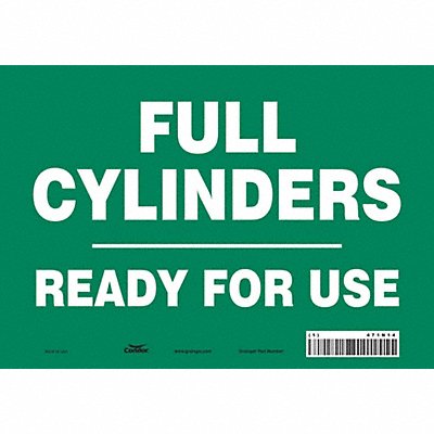 CONDOR 471N14 Safety Sign 7 in x 10 in Vinyl