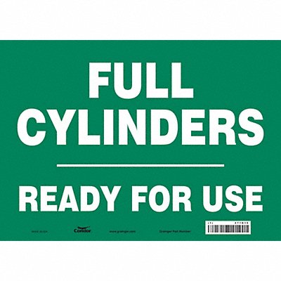 CONDOR 471N15 Safety Sign 10 inx14 in Vinyl