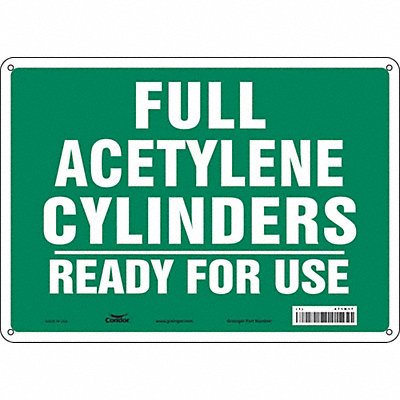 CONDOR 471N17 Safety Sign 10 inx14 in Aluminum
