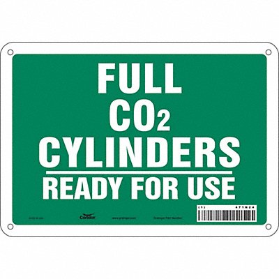 CONDOR 471N24 Safety Sign 7 inx10 in Polyethylene