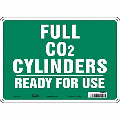 CONDOR 471N25 Safety Sign 10 inx14 in Polyethylene