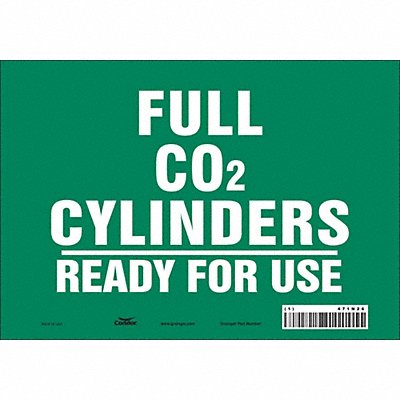 CONDOR 471N26 Safety Sign 7 inx10 in Vinyl