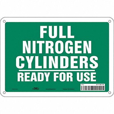 CONDOR 471N30 Safety Sign 7 inx10 in Polyethylene
