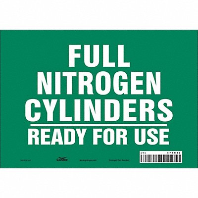 CONDOR 471N32 Safety Sign 7 inx10 in Vinyl