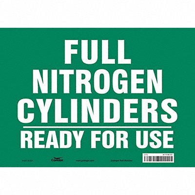 CONDOR 471N33 Safety Sign 10 in x 14 in Vinyl