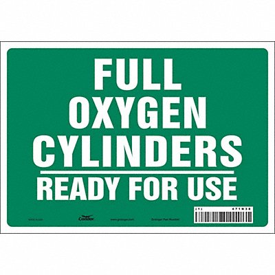 CONDOR 471N38 J8597 Safety Sign 7 inx10 in Vinyl