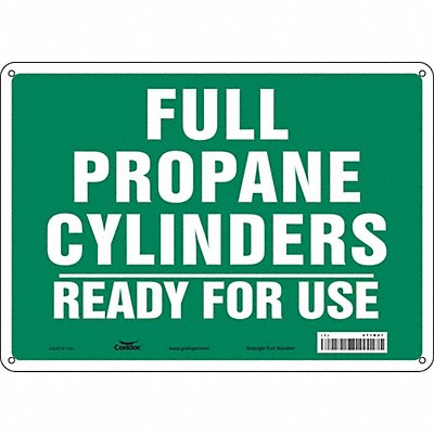 CONDOR 471N41 Safety Sign 10 inx14 in Aluminum