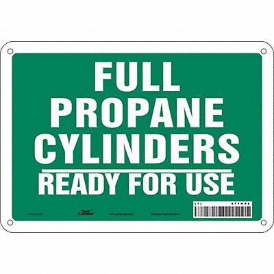 CONDOR 471N42 Safety Sign 7 inx10 in Polyethylene