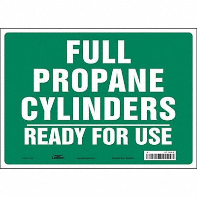 CONDOR 471N45 Safety Sign 10 in x 14 in Vinyl