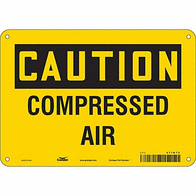 CONDOR 471N72 Safety Sign 7 inx10 in Polyethylene