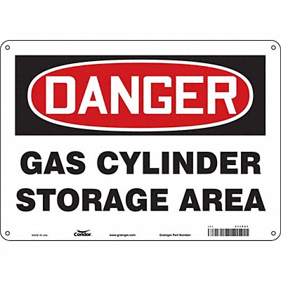 CONDOR 471P67 Safety Sign 10 inx14 in Polyethylene