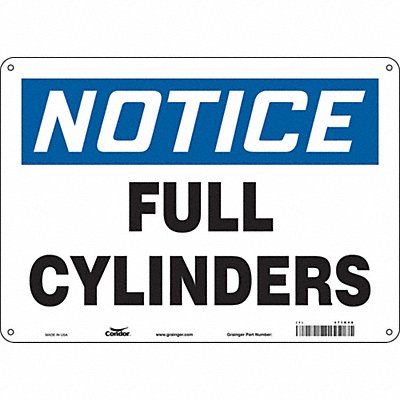 CONDOR 471R48 Safety Sign 10 inx14 in Aluminum