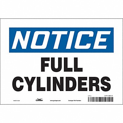 CONDOR 471R51 Safety Sign 7 inx10 in Vinyl