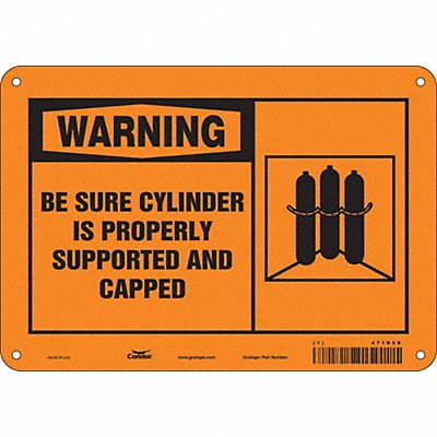 CONDOR 471R59 Safety Sign 7 in x 10 in Aluminum