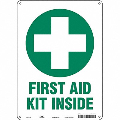CONDOR 471T28 Safety Sign 14 in x 10 in Vinyl