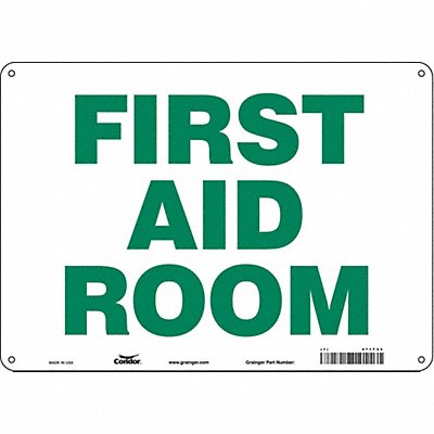 CONDOR 471T33 Safety Sign 10 in x 14 in Polyethylene